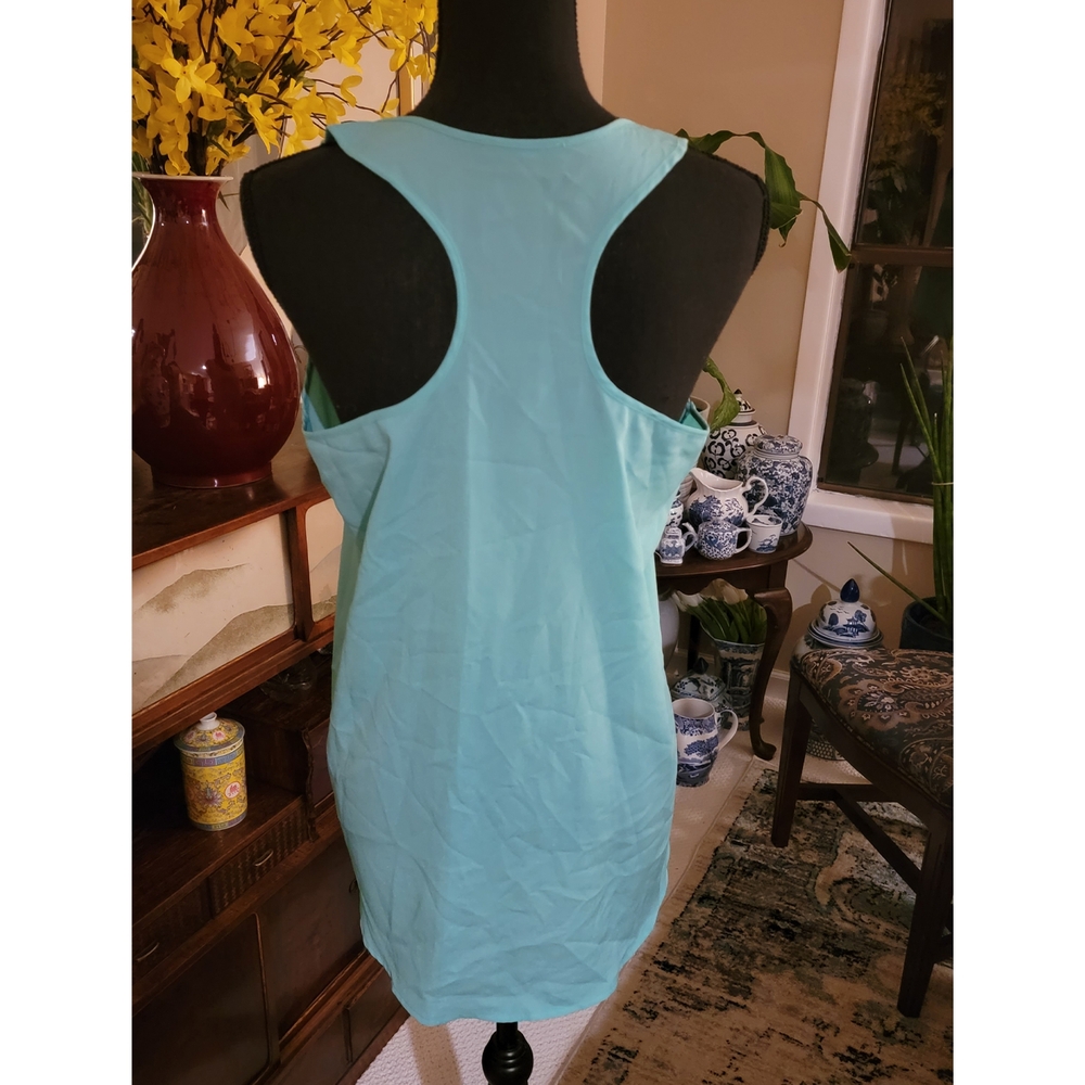 Soprano Mint Racerback Hi-Lo Tank Top M - Picture 2 of 4